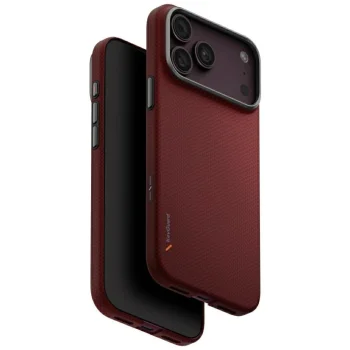 Dėklas Uniq Keva EDGE Magclick skirtas iPhone 18 Pro Max / 17 Pro Max, raudonas