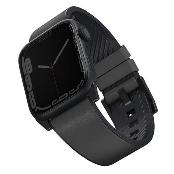 "Uniq Straden" hibridinis odinis dirželis Apple Watch (42/44/45/49mm), pilkas