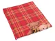 Foldable Pet House and Bed for Dogs and Cats, Red, L