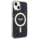 Guess Marble MagSafe dėklas iPhone 14 Plus telefonui, juodas
