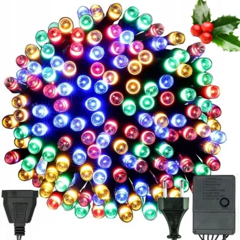 Vidaus Kalėdų eglutės girlianda, 300 LED, įvairiaspalvė, 8 režimai