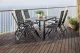 Sulankstomos sodo kėdės MultiGarden 133182, 4 vnt., juodos