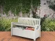 Keter Patio sodo suoliukas-daiktadėžė 227L, baltas
