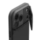 Spigen Optik Armor MagSafe dėklas iPhone 17 Pro telefonui, juodas