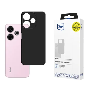 3Mk Protection Matt Case dėklas Xiaomi Redmi Note 13R 5G / Redmi 13 4G, juodas