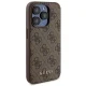 Dėklas Apple iPhone 15 Pro ir išorinė baterija Guess 4G Metal Logo, rudas