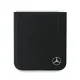 „Mercedes Leather Wood Imitation MagSafe“ dėklas „Samsung Galaxy Z Flip 6“, juodas