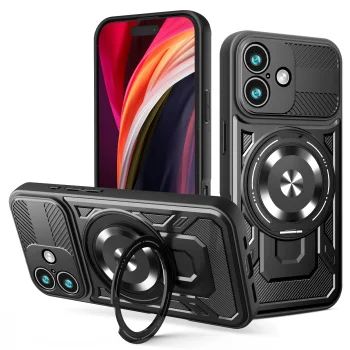 TFO Defender Armor Mag dėklas iPhone 17 6.3", juodas