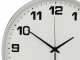 Large Silent Wall Clock with Second Hand, 30 cm, Silver