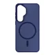 Dėklas 3mk Smoke MagCase telefonui Samsung Galaxy S25, mėlynas perregimas