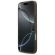 Guess Leather 4G Triangle Strass MagSafe dėklas iPhone 17 / 18 Pro Max, rudas