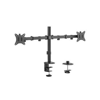Dviejų monitorių stalinis laikiklis 17"-32", Juodas