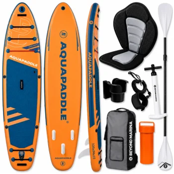 AquaPaddle Explorer Orange SUP irklentė su kėde, 335x84x15 cm