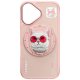 „Nimmy Glasses Cool Cat MagSafe“ dėklas „iPhone 16“ telefonui, rožinis