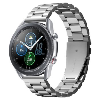 Spigen Modern Fit dirželis Samsung Galaxy Watch 3 45mm, sidabrinis