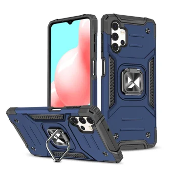 Wozinsky Ring Armor dėklas Samsung Galaxy A73 su žiediniu laikikliu, mėlynas