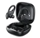 Wireless Bluetooth 5.0 earbuds with 400 mAh charging case power bank, black