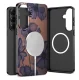 Tech-Protect Lamano MagSafe Case for Samsung Galaxy S26 - Brown-Purple
