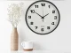 Large Silent Wall Clock 30 cm, Black