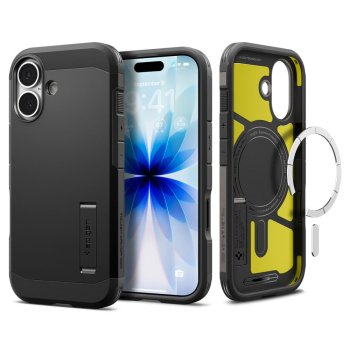 Spigen Tough Armor T Mag dėklas telefonui iPhone 17, juodas
