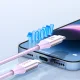 USB-C laidas 1 m, 5 A, 100 W, violetinis