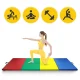 Sulankstomas gimnastikos kilimėlis 4FIZJO XL 240×120×5 cm, įvairiaspalvis
