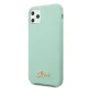 Guess iPhone 11 Pro Max Case Silicone Vintage Gold Logo, Green