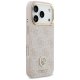 Guess dėklas iPhone 17 Pro telefonui 4G Strass Logo & Big Strap MagSafe, rožinis
