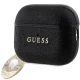 Guess AirPods Pro 2 dėklas Fixed Glitter Heart Diamond Charm, juodas