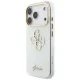 Guess dėklas iPhone 17 Pro / 18 Pro IML 4G Script Metal, baltas