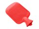 Rubber Hot Water Bottle, Heating Pad, Warmer, Water-Filled Bag 2L, Red