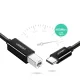 Ugreen US241 USB-C į USB-B laidas spausdintuvui 1 m, juodas