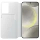 Samsung Galaxy S24+ atverčiamasis dėklas Smart View Wallet, baltas