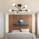 Loft Ceiling Lamp with 6 Light Points ZD74N, Black