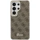 Dėklas Guess 4G Script MagSafe skirtas Samsung Galaxy S26 Ultra, rudas