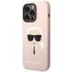 Karl Lagerfeld dėklas iPhone 14 Pro Max telefonui, rožinis