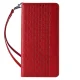 Knygutės tipo dėklas Magnet Strap Case skirtas iPhone 14 Pro Max su stovu, raudonas