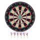 Sisal Dartboard Set (46 cm) with 6 Metal Darts