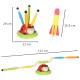3-in-1 Interactive Game for Kids: Ladybug with Jumping, Target Throwing, and Rocket Launching