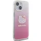 Hello Kitty iPhone 15 dėklas IML Gradient Electrop Kitty Head, rožinis
