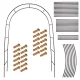 Metalinė sodo pergola LUARO arka 240 x 140 cm, juoda