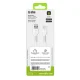SBS TECABLEMICROC15W USB-A – USB-C laidas 1.5m, baltas