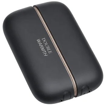 Magnetinis elektrinis rankų šildytuvas 2-in-1, USB, juodas