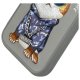 Nimmy Glasses Cool Cat dėklas, skirtas iPhone 16 Pro Max, pilkas