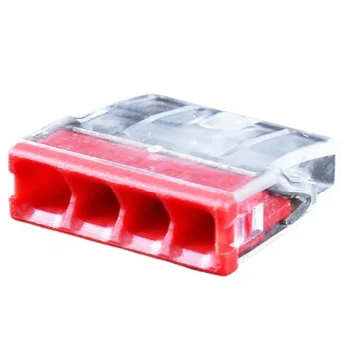 Laidų sujungimo gnybtai, 4x 0.5-2.5mm², 24A, 450V, 100 vnt.