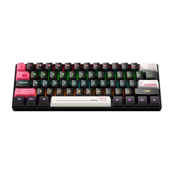 Laidinė klaviatūra Onikuma G55, 61 klavišas, RGB, juoda