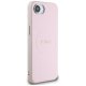 Guess Grained Ring MagSafe dėklas telefonui iPhone 16e, rožinis