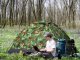 2-Person Camping Tent with Mosquito Net and Bag, Camouflage