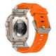 Tech-Protect Delta Pro Strap for Apple Watch 4 / 5 / 6 / 7 / 8 / 9 / SE / Ultra 1 / 2 (42/44/45/49 mm) - Titanium Orange