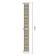 Tech-Protect Nylon Pro strap for Apple Watch 44/45/46/49 mm, beige/olive